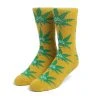 Mens HUF - Green Buddy Socks, Warm Beige