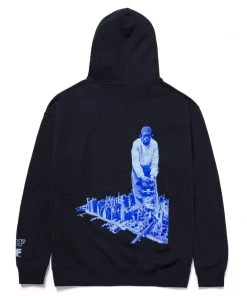 HUF X Harold Hunter Foundation 2021 Men's Pullover Hoodie, Navy