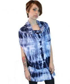 Harajuku Lovers - Tie-Dye Flow Junior's Dress, Hope Blue Womens