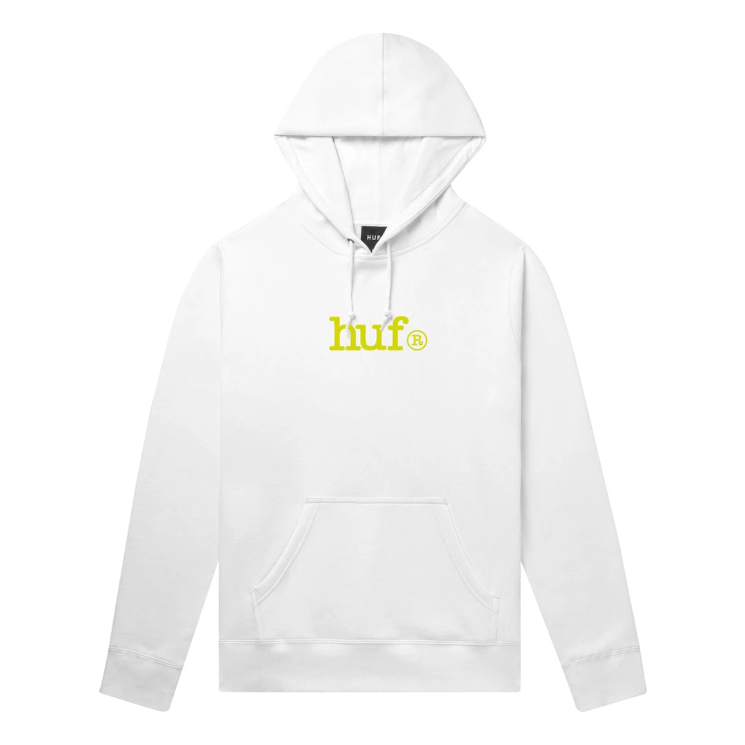 HUF - Type Hoodie, White Mens