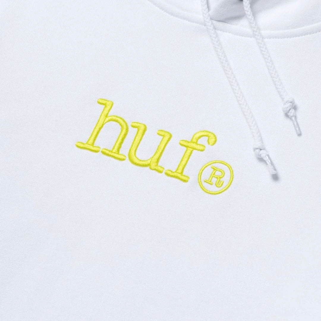 HUF - Type Hoodie, White Mens
