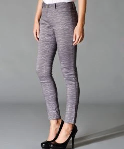 Flying Tomato Sale Spirit Animal Skinny Pants, Glittery Grey