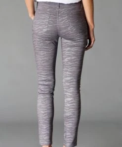 Flying Tomato Sale Spirit Animal Skinny Pants, Glittery Grey