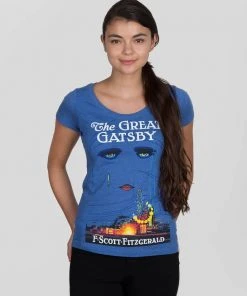 Out Of Print - The Great Gatsby (First Edition) Women's Shirt, Blue Womens