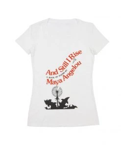 Out Of Print - And Still I Rise Women's Shirt, White Womens