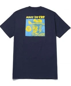 HUF - Make Em Cry Dude Men's Tee, French Navy