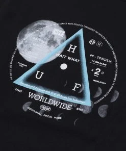 HUF - Moons Hoodie, Black Mens