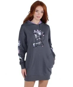 Tokidoki - Midnight Tokimeki Women's Pullover Hoodie Dress, Storm