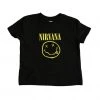 Band Tees Kids Nirvana - Smile Toddler Tee, Black