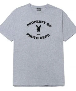 HUF X Playboy - Photo Dept Tee, Grey Heather