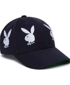 HUF X Playboy - Rhinestone 6 Panel Hat, Navy Mens