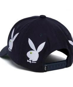 HUF X Playboy - Rhinestone 6 Panel Hat, Navy Mens