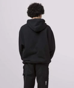 Mens HUF X Playboy - Rhinestone Men's Pullover Hoodie, Black