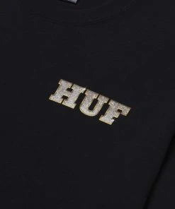 Mens HUF X Playboy - VVS Logo Tee, Black