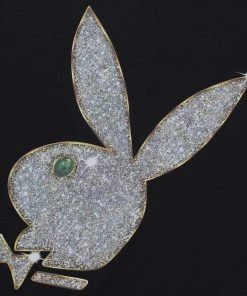 Mens HUF X Playboy - VVS Logo Tee, Black