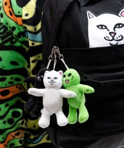 Mens RIPNDIP - Lord Jermal Plush Keychain, Black