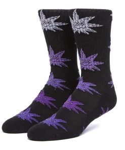 HUF X Green Buddy - Purple Life Buddy Socks, Black