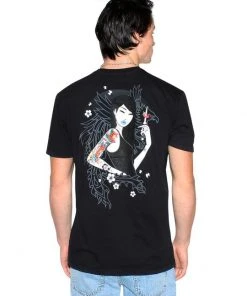 Tokidoki - Phoenix Rising Men's Shirt, Black Mens