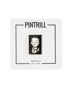 Pintrill X Del The Funky Homosapien - No Need For Alarm Del Face Pin