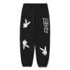 HUF X Playboy - Rabbit Head Fleece Pants, Black