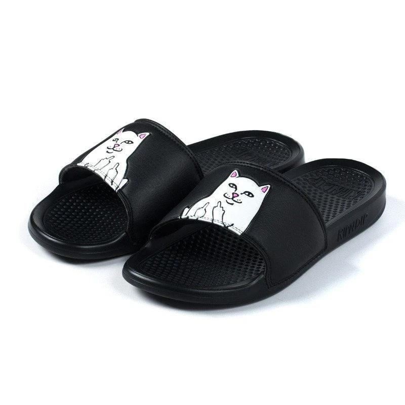 RIPNDIP - Lord Nermal Slides, Black Mens 1 RIPNDIP - Lord Nermal Slides, Black Mens