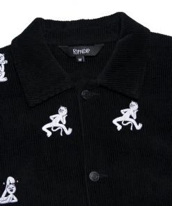RIPNDIP - Dance Party Men's Corduroy Jacket, Black Mens