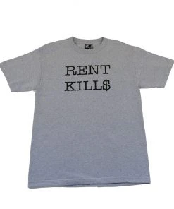 SFCA - Rent Kills Men's Tee, Heather Grey