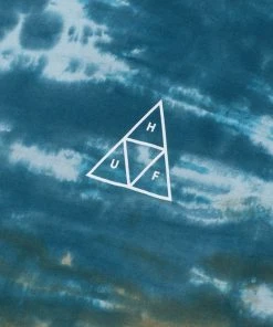 HUF - Sky Wash Men's Tee, Bold Teal Mens