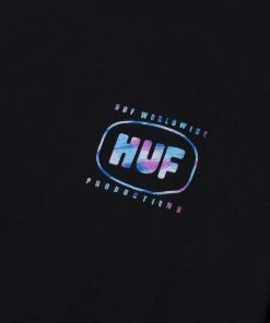 Mens HUF - Sound Label Men's Tee, Black