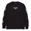 HUF X Pleasures - Spore L/S Tee, Black Mens