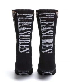 HUF X Pleasures - Spore Crew Socks, Black Mens