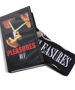 HUF X Pleasures - Spore Crew Socks, Black Mens