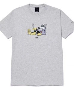 HUF X Steven Harrington - Mouse Men's Tee, Grey Heather Mens