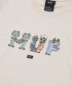 HUF X Steven Harrington Men's Tee, Natural Mens