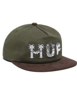 Mens HUF X Steven Harrington - Snapback, Olive