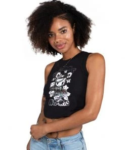 Womens Tokidoki - Spring Time Women's Cropped Muscle Tee, Black