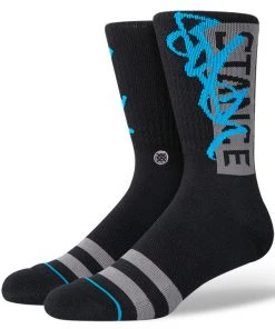 Mens Stance X Stash OG Men's Socks, Black