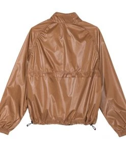 Stussy - Langley Women's Shiny Zip Jacket, Tan