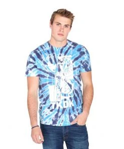 Mens Tokidoki TKDK - Tie Dye Snake Girl Men's Shirt, Blue