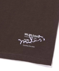 Mens HUF X Miles Davis - Untitled Tee, Chocolate
