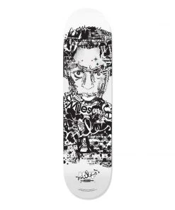HUF X Miles Davis - Vote For Miles Skateboard Deck, White Mens