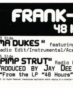 ABB Records Music Frank-n-Dank - Ma Dukes Feat. Tammy Lucas B/w Pimp Strut, 12" Vinyl