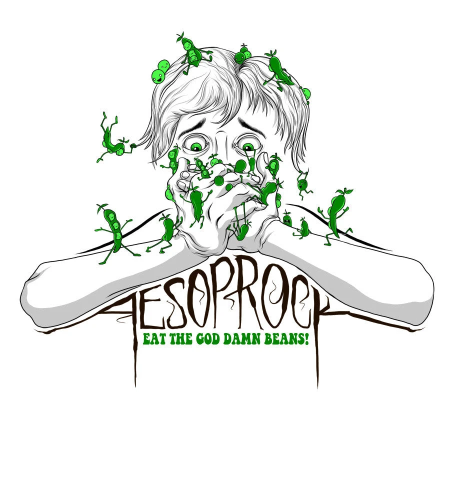 Music Aesop Rock - Beans Men's Shirt, White 3 Music Aesop Rock - Beans Men's Shirt, White