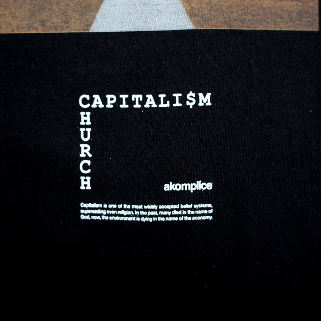 Akomplice - Capitalism/Religion Men's L/S Tee, Black 2 Akomplice - Capitalism/Religion Men's L/S Tee, Black