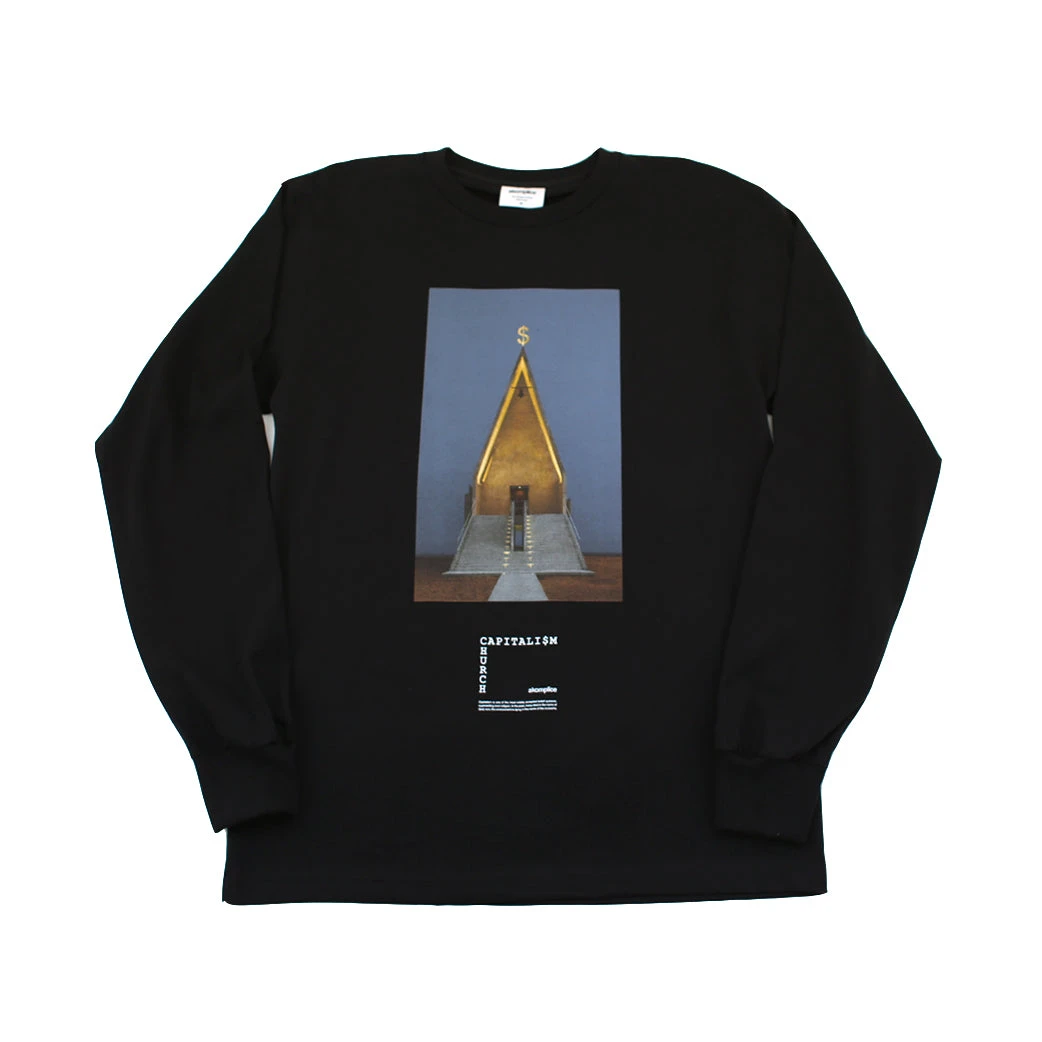 Akomplice - Capitalism/Religion Men's L/S Tee, Black 1 Akomplice - Capitalism/Religion Men's L/S Tee, Black