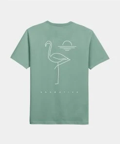 Akomplice - Tranquilo Flamingo Men's S/S Tee, Slate Green Mens