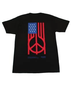 Akomplice - US Peace Men's Tee, Black/Red/Blue Mens
