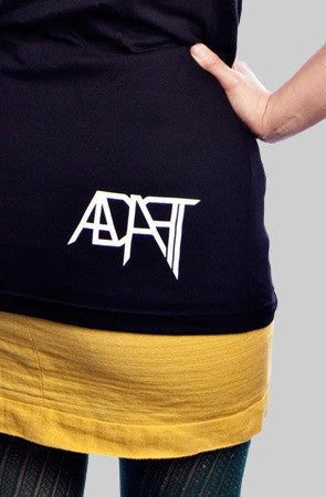Adapt Clothing Womens Adapt - AOK! Women's Tee, Black 2 Adapt Clothing Womens Adapt - AOK! Women's Tee, Black