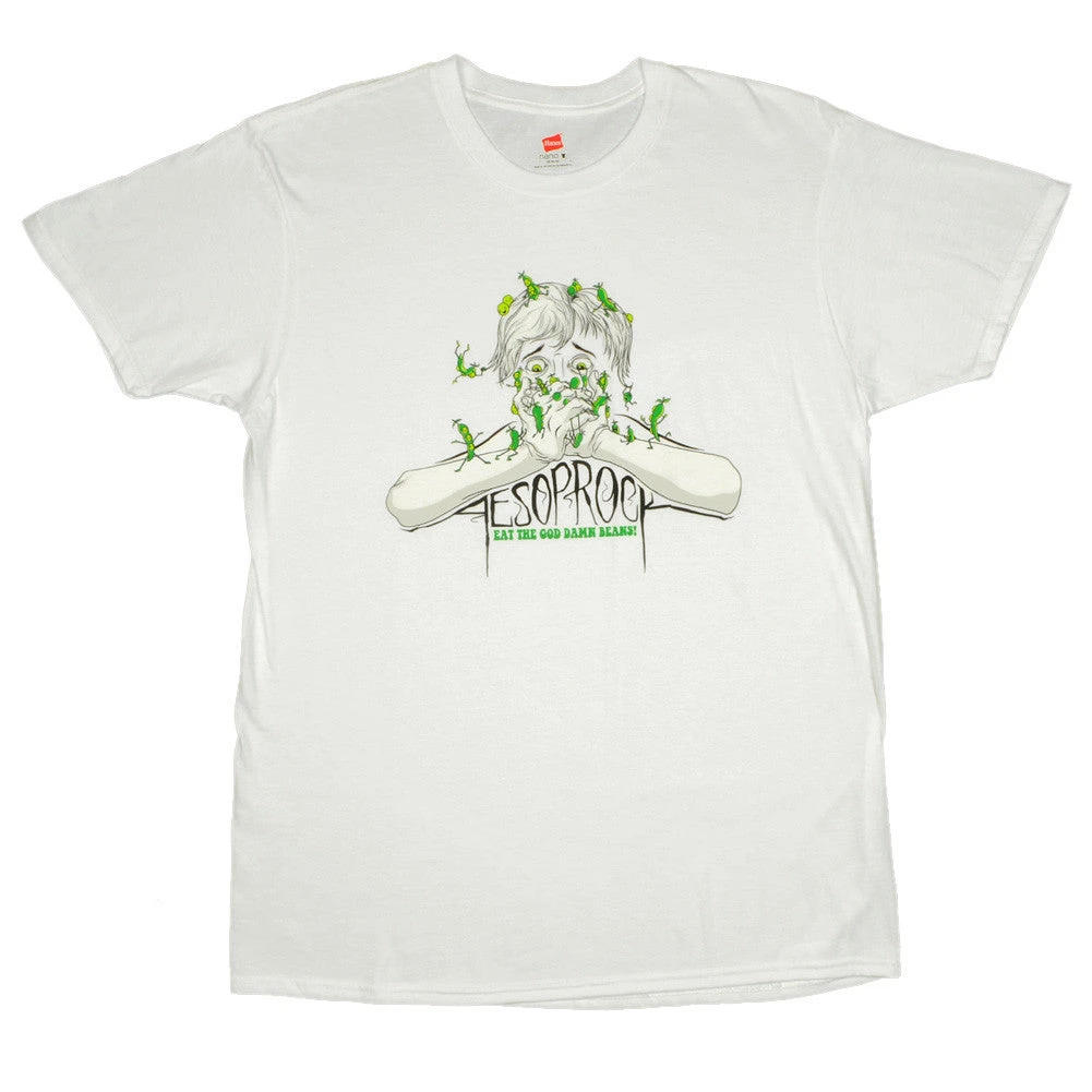 Music Aesop Rock - Beans Men's Shirt, White 1 Music Aesop Rock - Beans Men's Shirt, White