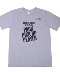 Bball Junkies/Bobbito Garcia/Su Alala - Park Pick Up Player Tee, Grey Mens